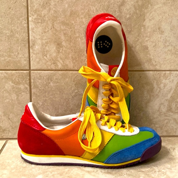 RAINBOW SNEAKERS! Botas 66 size 37 - Picture 1 of 6